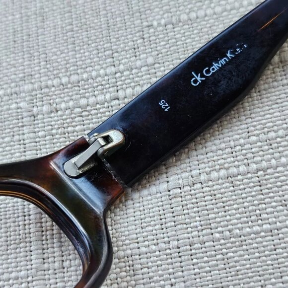 Calvin Klein CK Glasses/Sunglasses Frame Brown Tortoise 55[]17 125 Eyeglasses - Picture 10 of 12